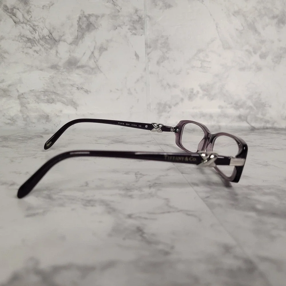 Tiffany & Co TF 2016 8061 Purple Rectangular Eyeglasses Frames Paloma Picasso X
